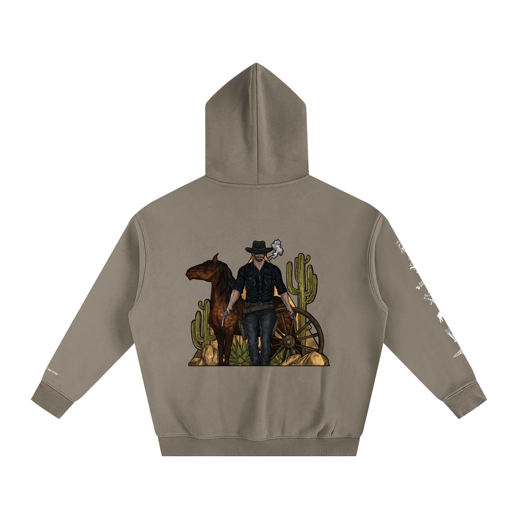 Forever Outlawed - coloured ( Darker ) Oversize Fleeced Hoodie