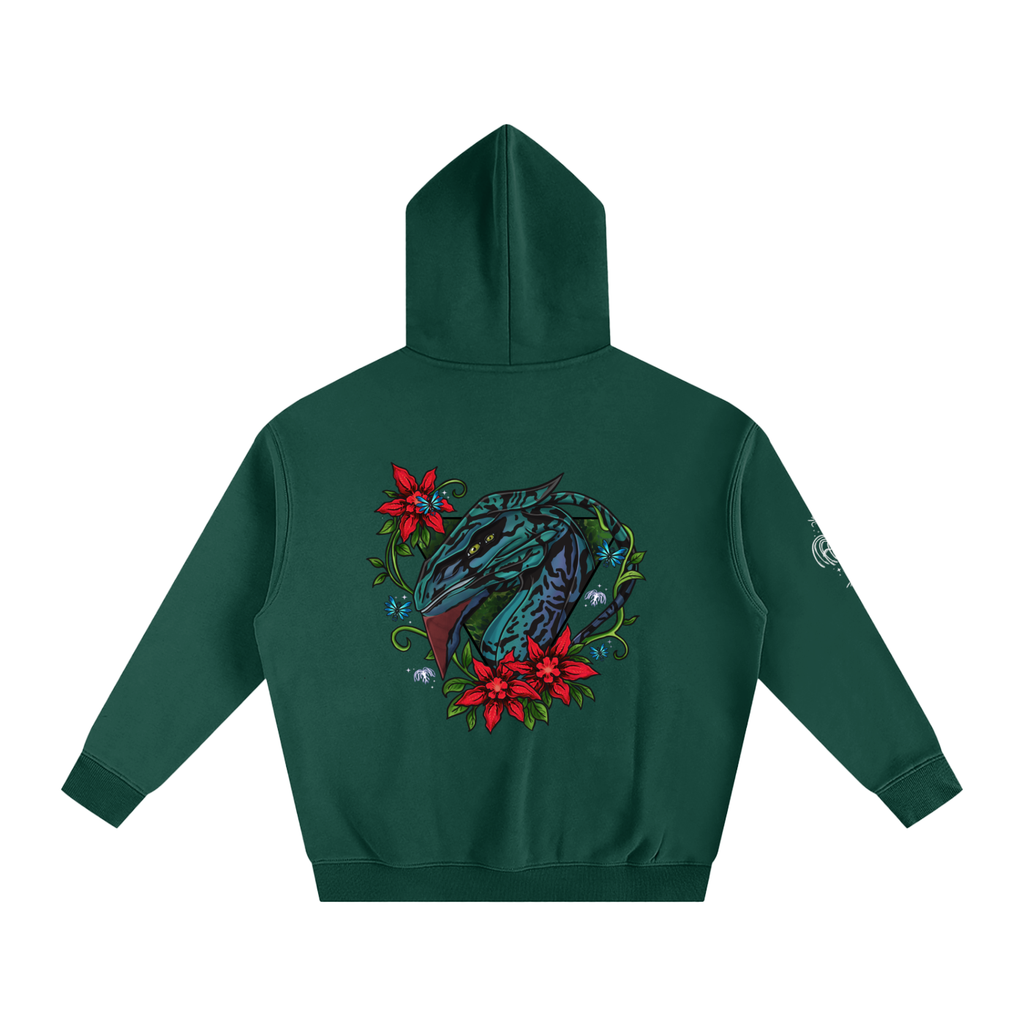 Spirit of the banshee - ( red ) - oversized fleece hoodie