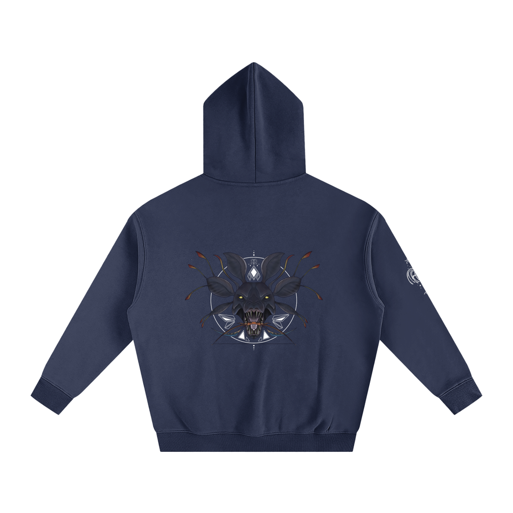 Hunter Of The Forest - darker colours ) Oversized Fleece Hoodie