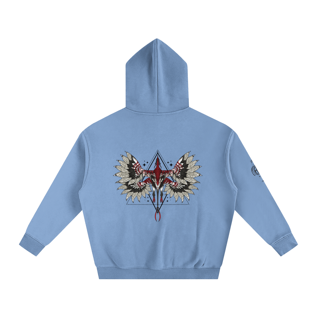 Beast Within The Shadows - Lighter Colours ) Oversized Fleece Hoodie