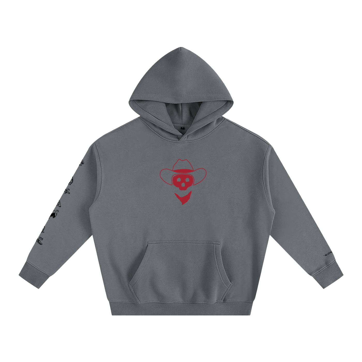 Forever Outlawed - B&W ( Lighter ) Oversize Fleeced Hoodie