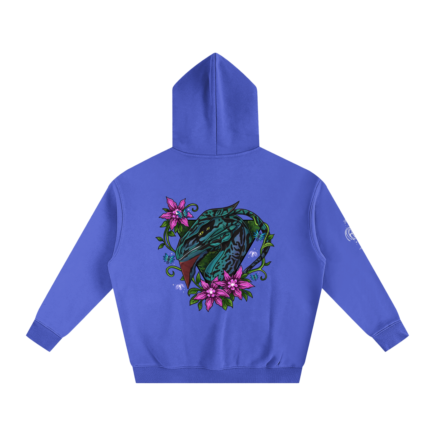 Spirit of the banshee - ( pink ) - oversized fleece hoodie