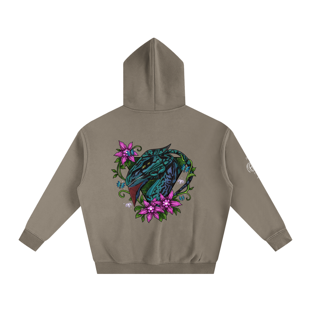 Spirit of the banshee - ( pink ) - oversized fleece hoodie