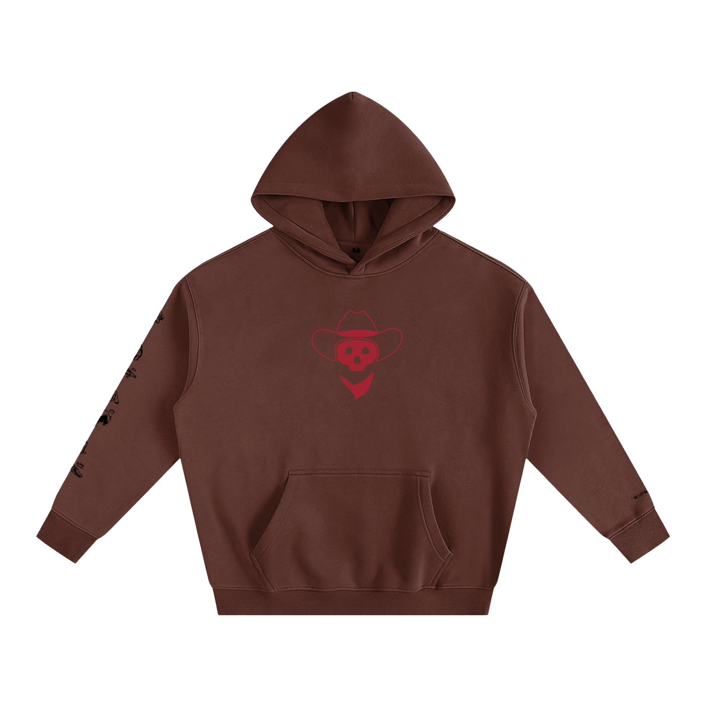 Forever Outlawed - coloured ( lighter ) Oversize Fleeced Hoodie