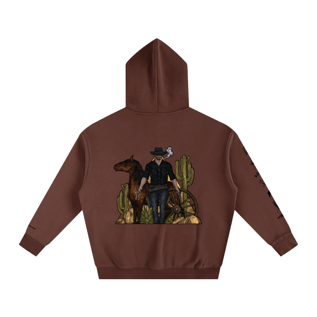 Forever Outlawed - coloured ( lighter ) Oversize Fleeced Hoodie