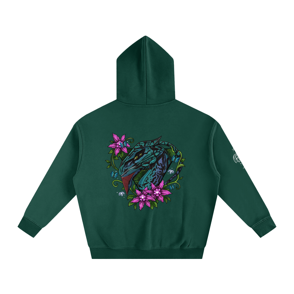 Spirit of the banshee - ( pink ) - oversized fleece hoodie