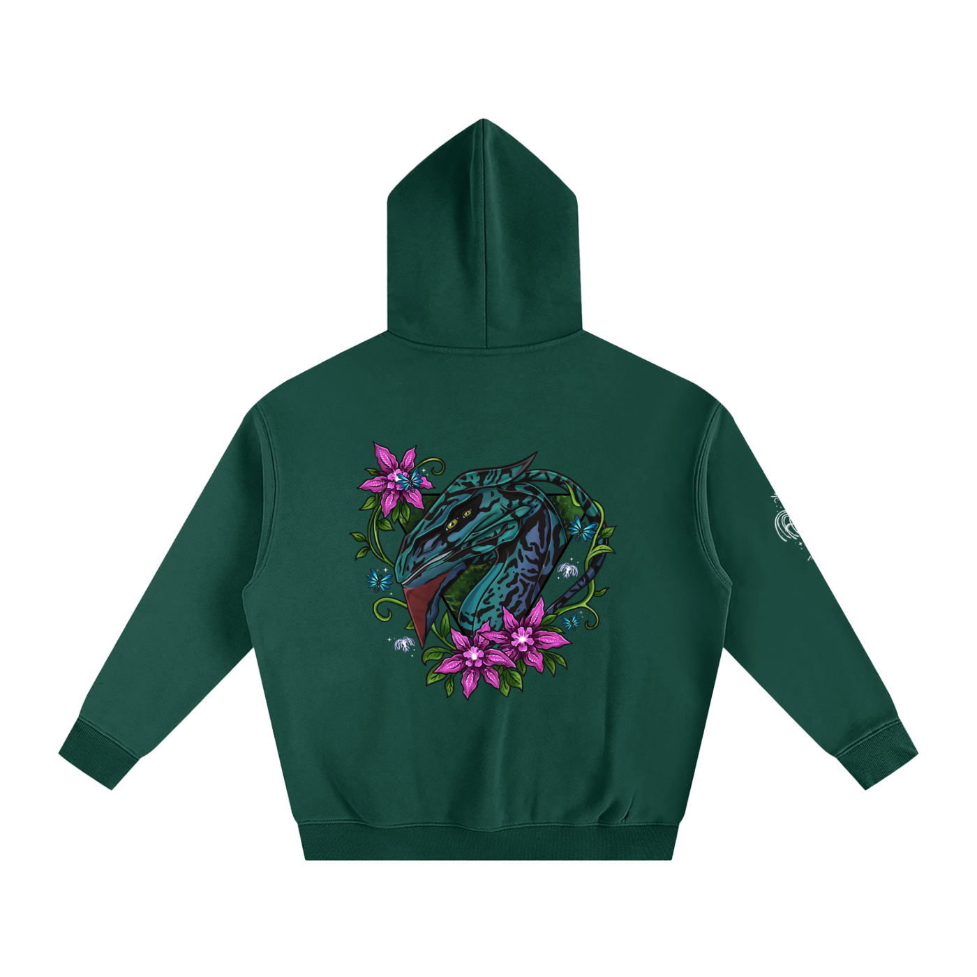 Spirit of the banshee - ( pink ) - oversized fleece hoodie