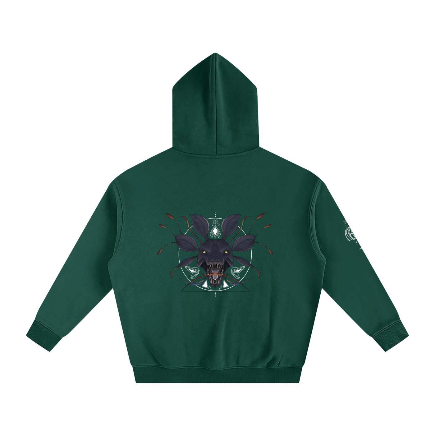 Hunter Of The Forest - darker colours ) Oversized Fleece Hoodie