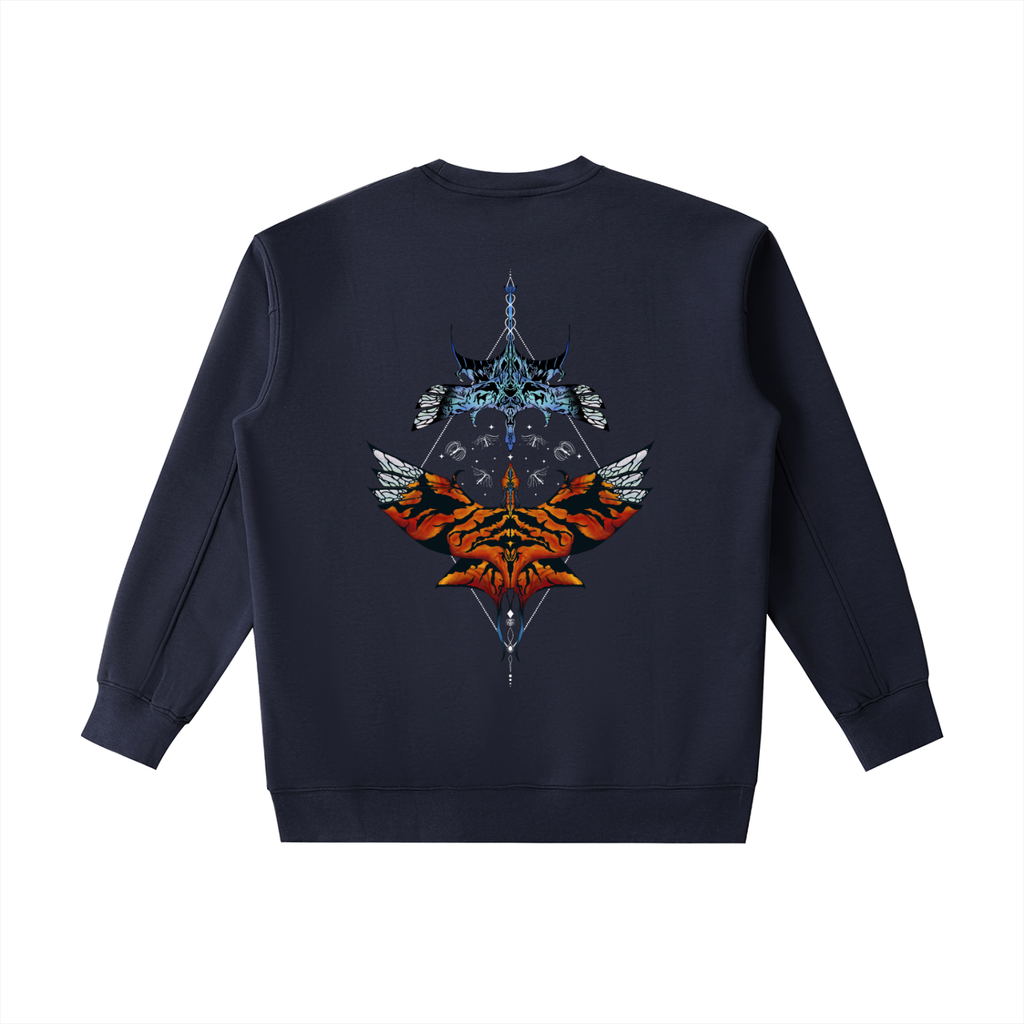 Aerial Convergence - ( lighter Design) Essential Heavyweight Crewneck Sweatshirt