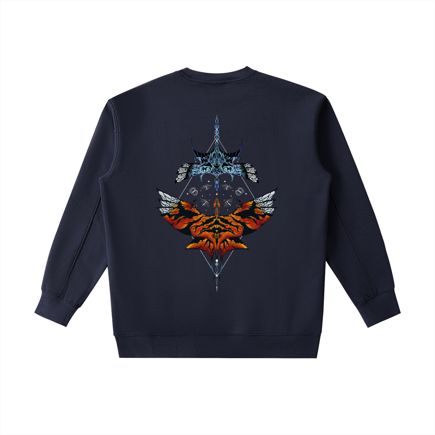 Aerial Convergence - ( lighter Design) Essential Heavyweight Crewneck Sweatshirt