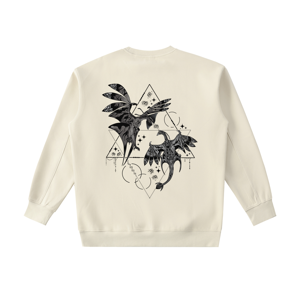 Wings of the first bond - ( darker design B&W ) Essential Heavyweight Crewneck Sweatshirt