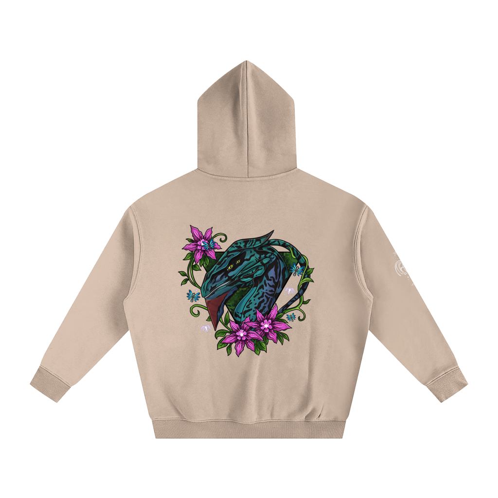 Spirit of the banshee - ( pink ) - oversized fleece hoodie