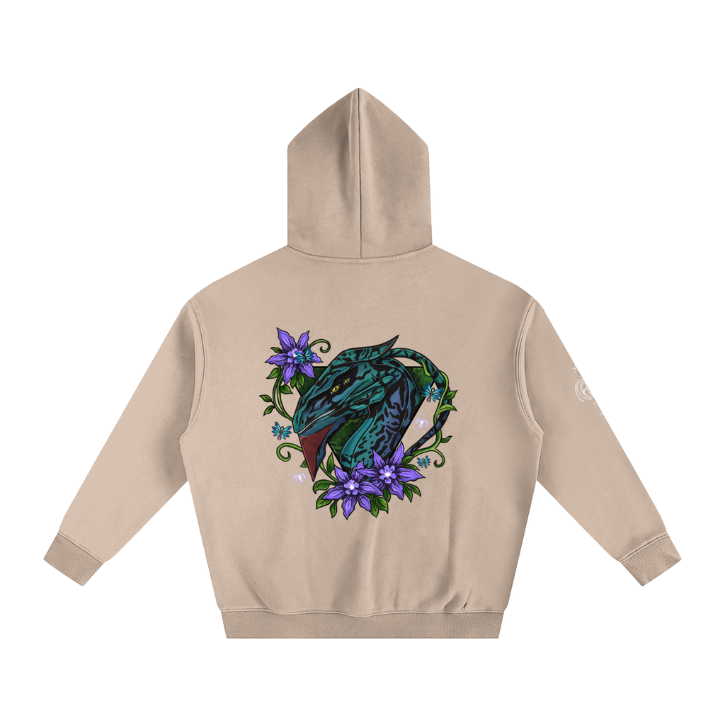 Spirit of the banshee - ( purple ) - oversized fleece hoodie