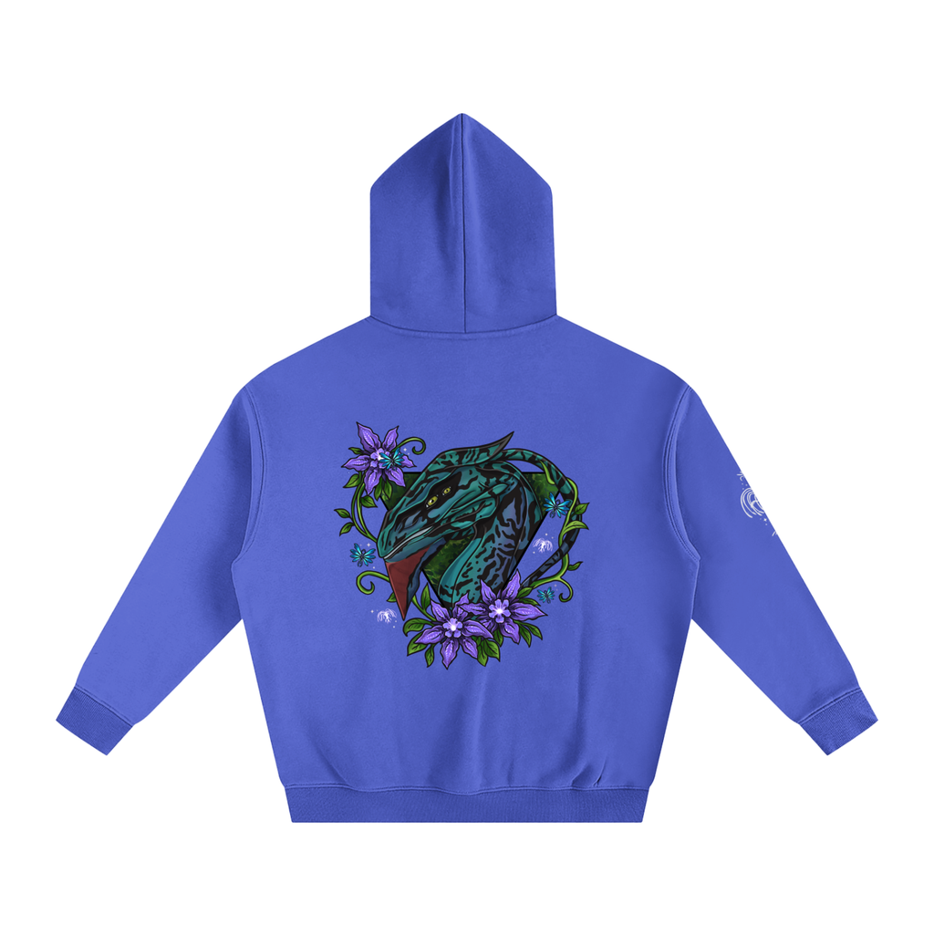 Spirit of the banshee - ( purple ) - oversized fleece hoodie