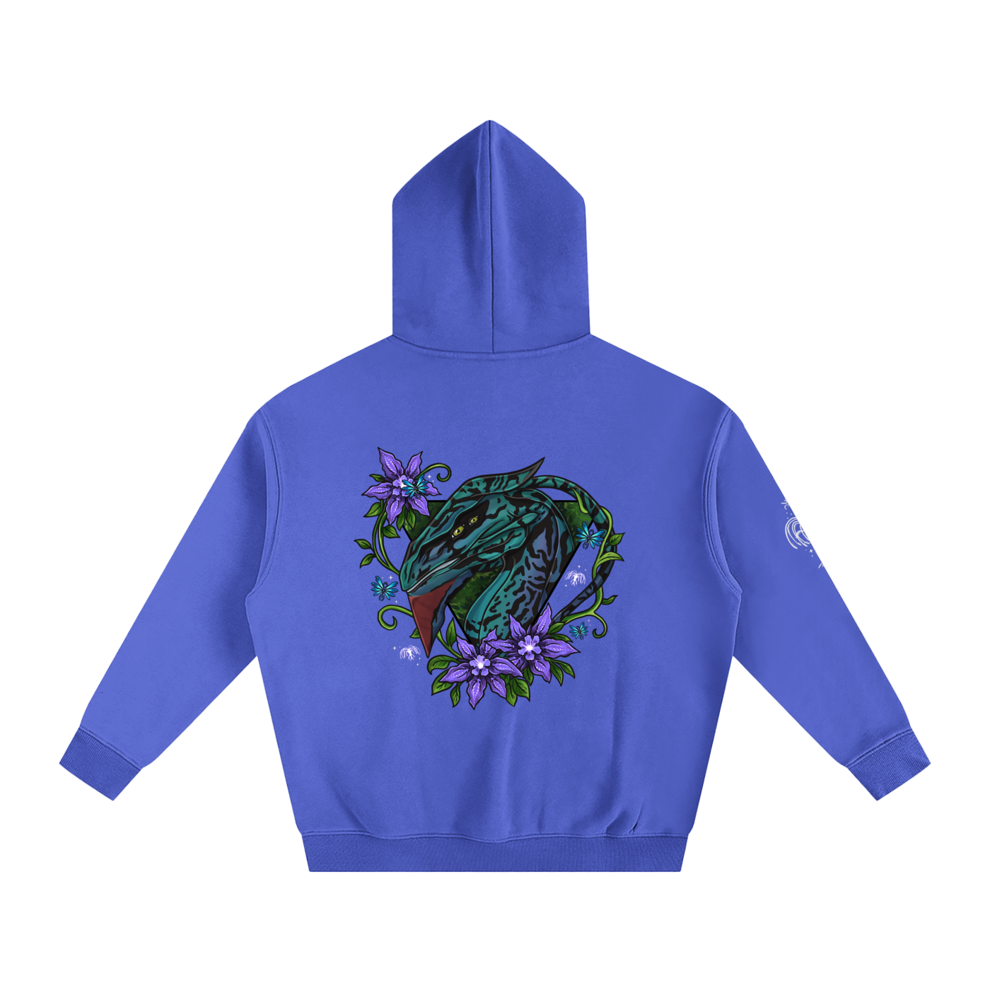 Spirit of the banshee - ( purple ) - oversized fleece hoodie