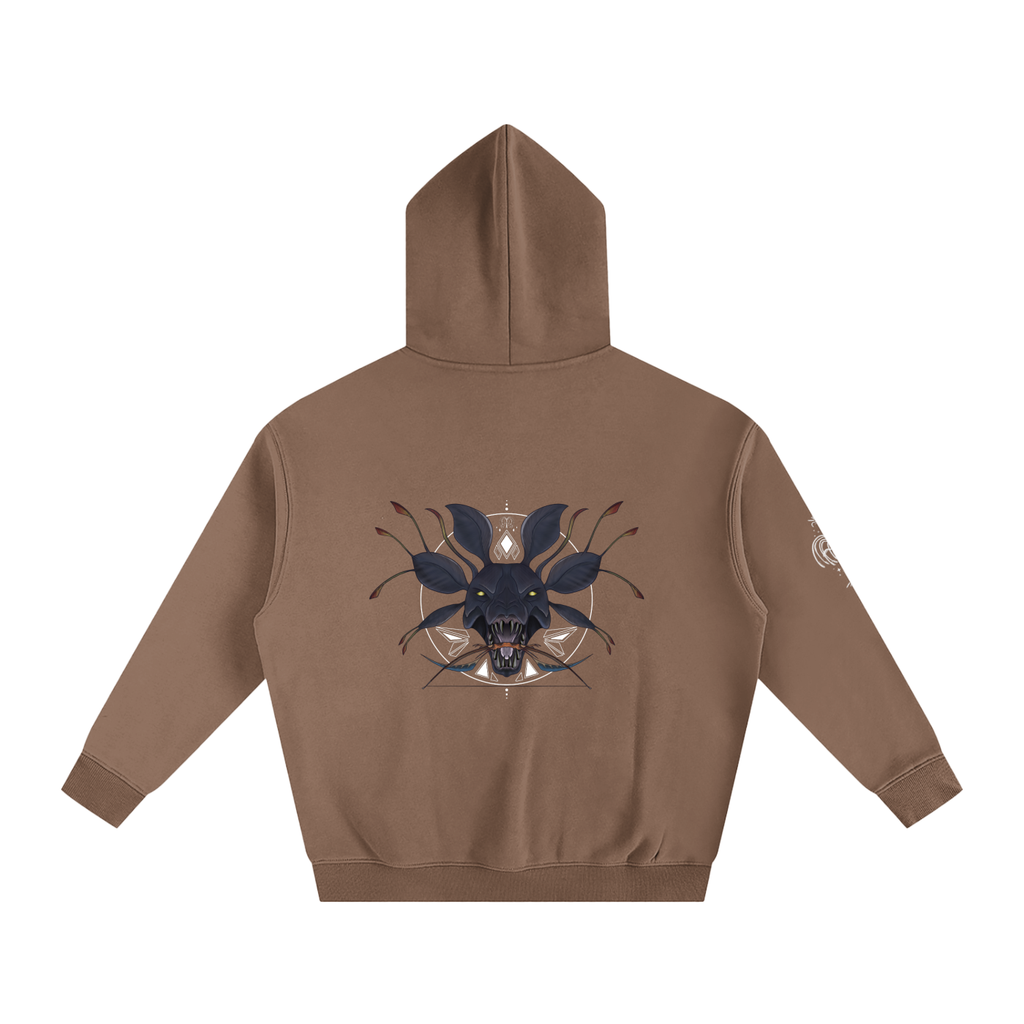 Hunter Of The Forest - darker colours ) Oversized Fleece Hoodie