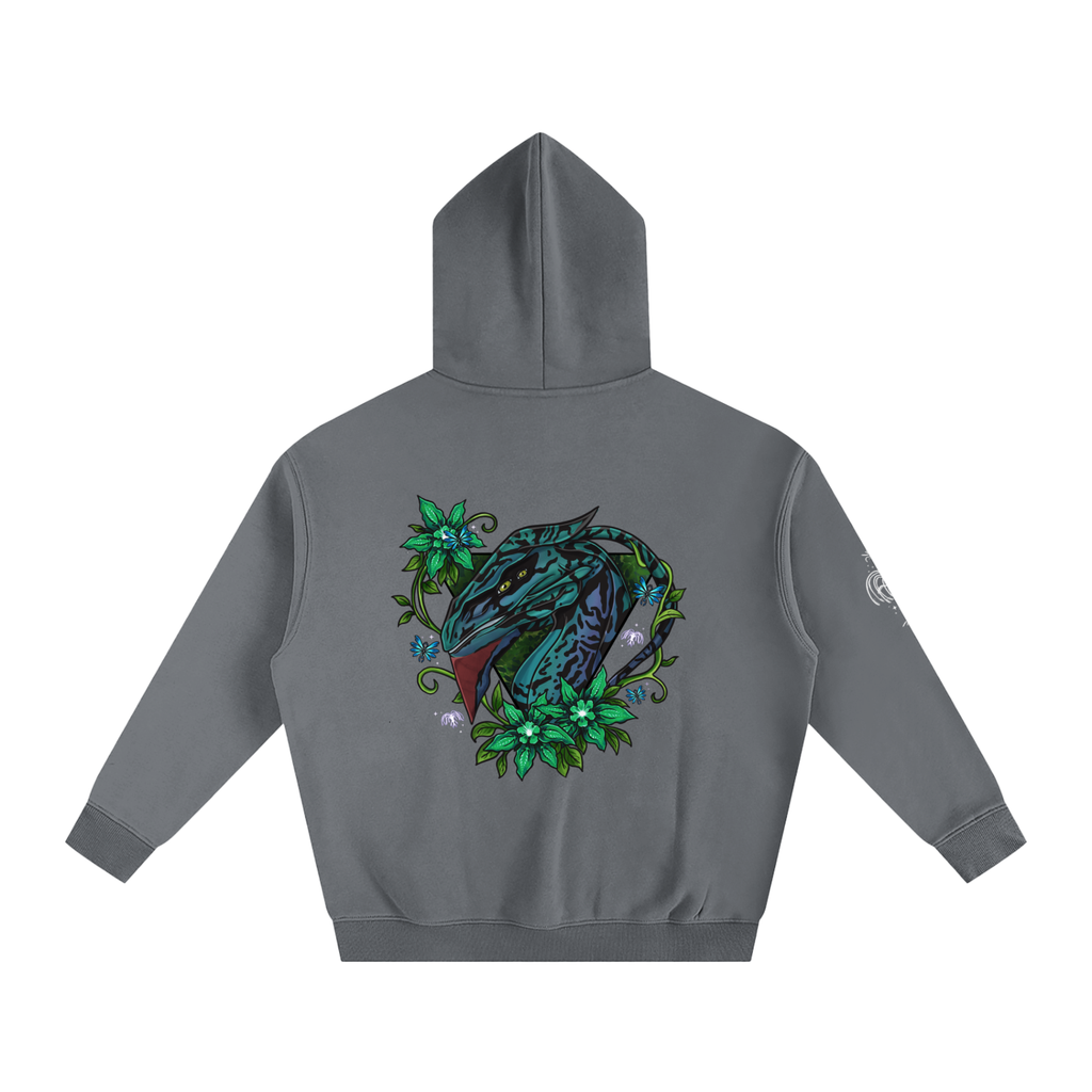 Spirit of the banshee - ( green ) - oversized fleece hoodie