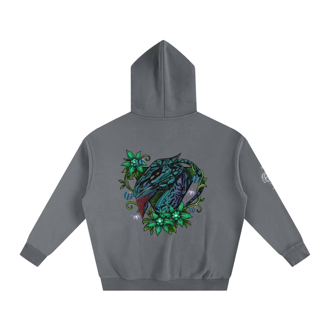 Spirit of the banshee - ( green ) - oversized fleece hoodie