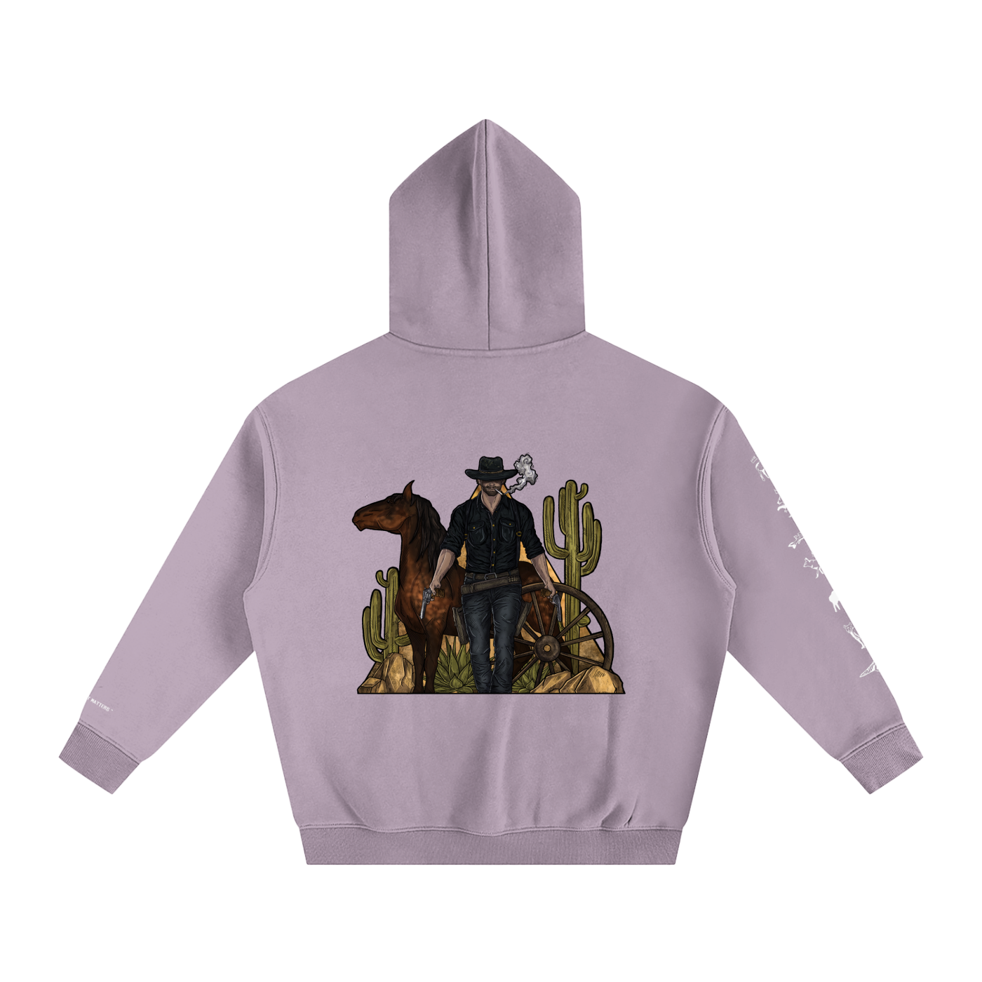 Forever Outlawed - coloured ( Darker ) Oversize Fleeced Hoodie