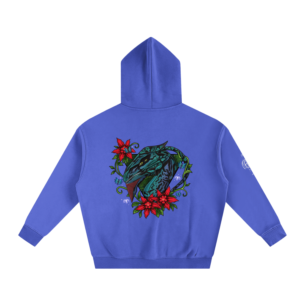 Spirit of the banshee - ( red ) - oversized fleece hoodie