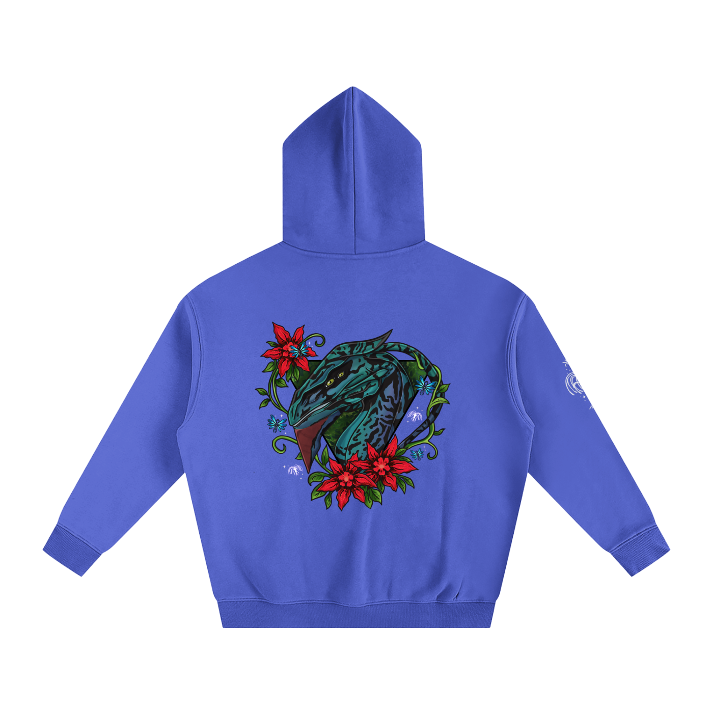 Spirit of the banshee - ( red ) - oversized fleece hoodie