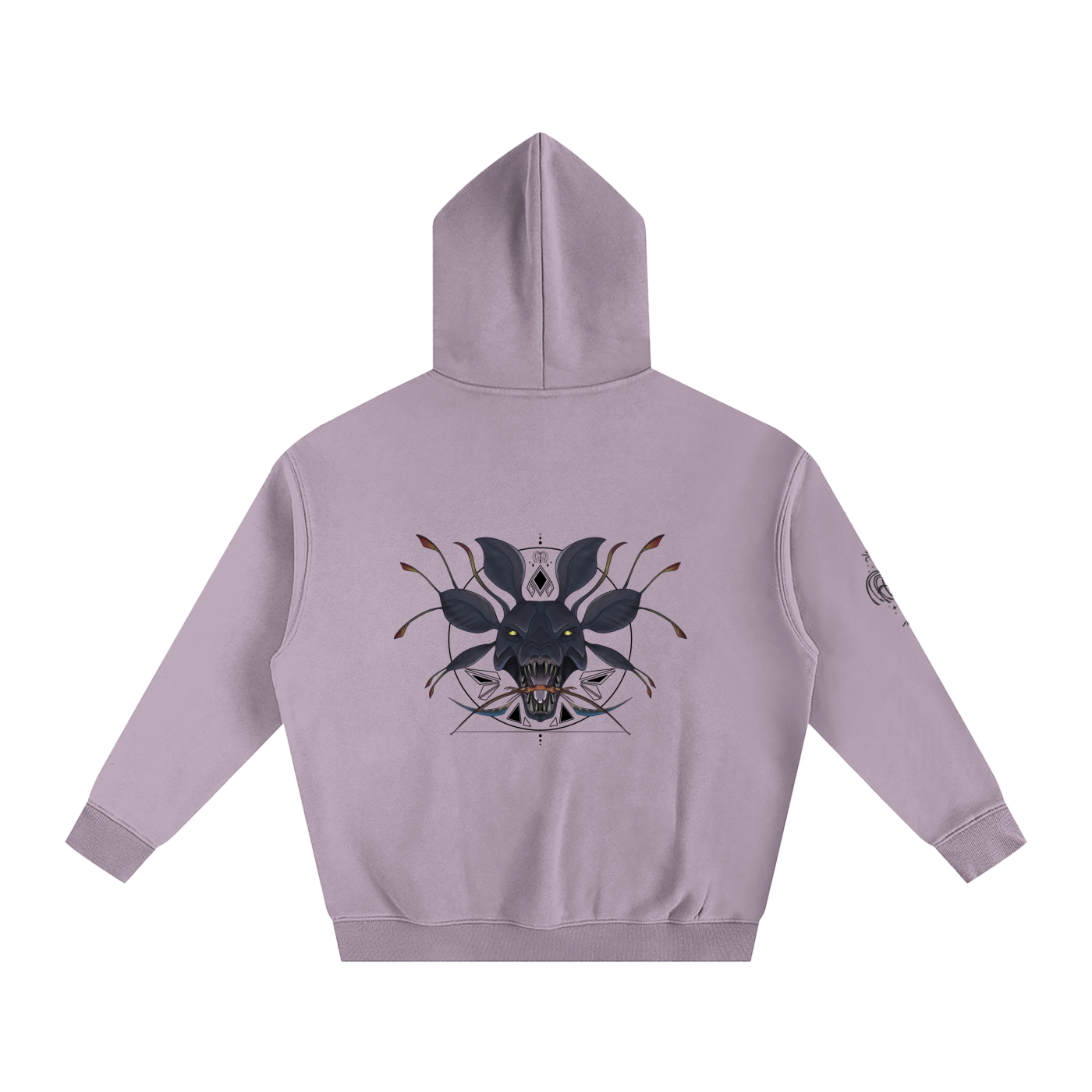 Hunter Of The Forest - Lighter colours ) Oversized Fleece Hoodie