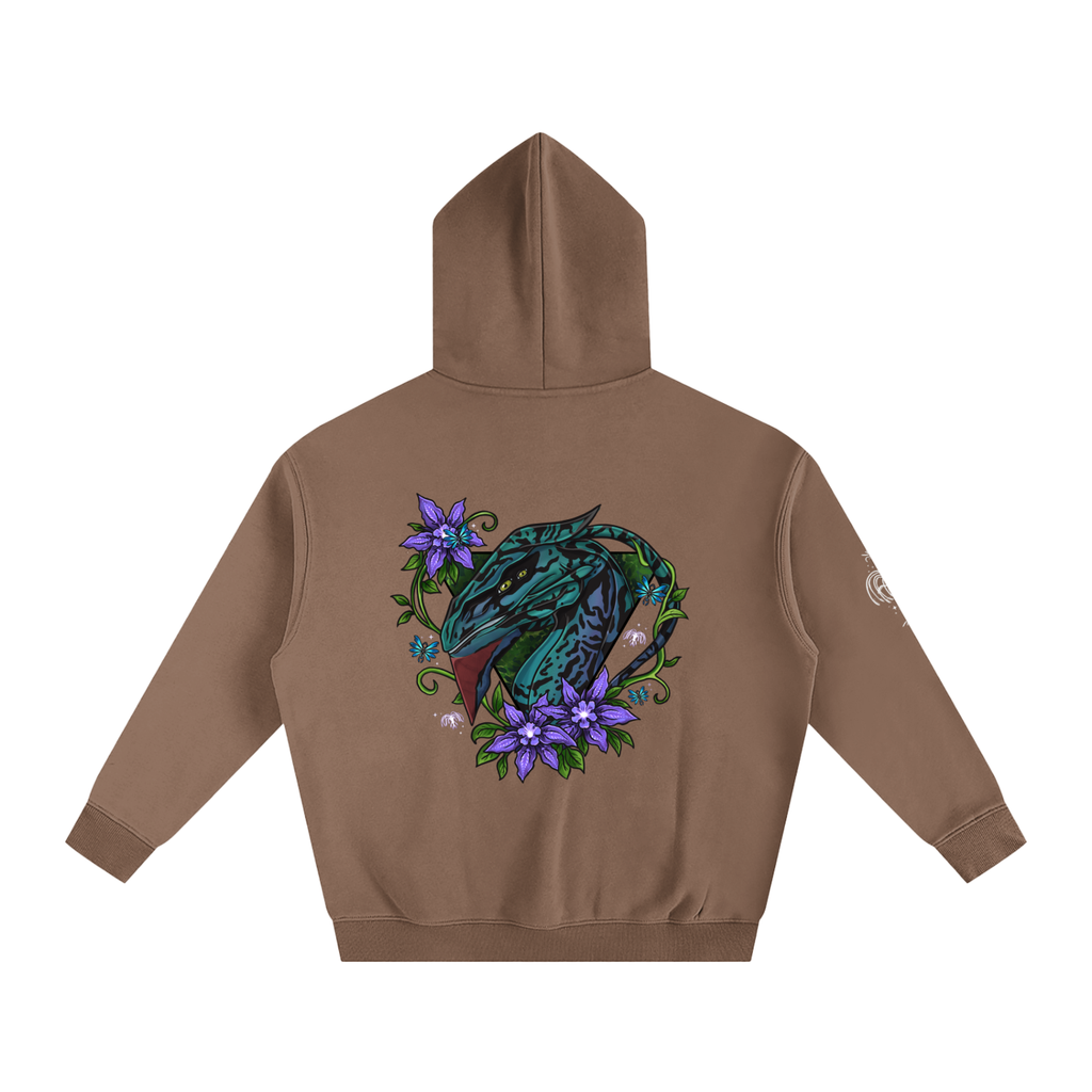 Spirit of the banshee - ( purple ) - oversized fleece hoodie