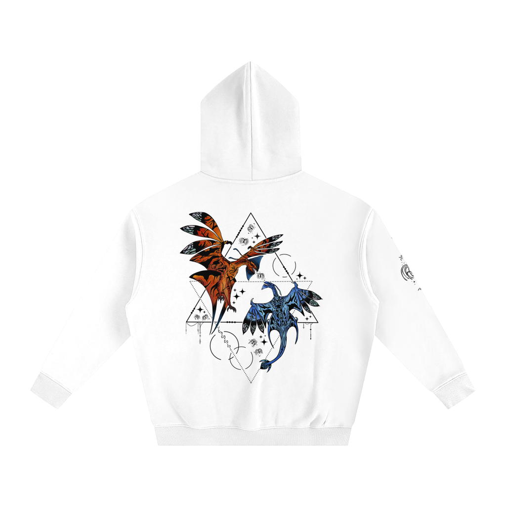 Wings Of The First Bond - Lighter Colours ) Oversized Fleece Hoodie