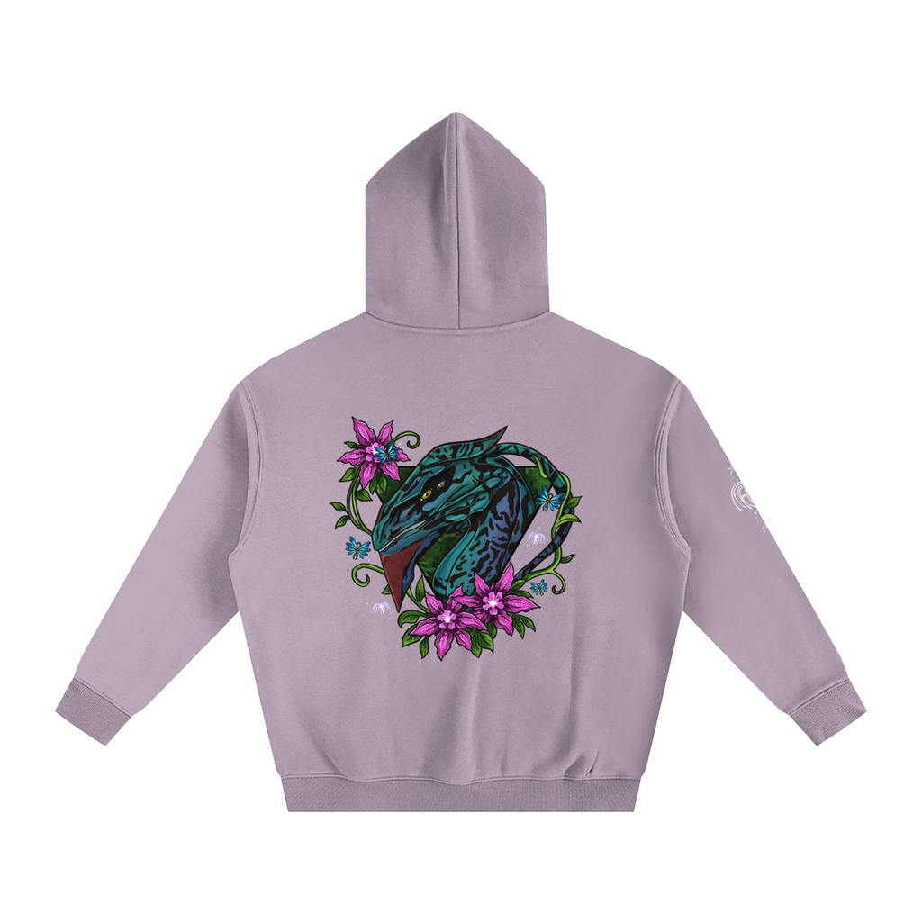 Spirit of the banshee - ( pink ) - oversized fleece hoodie