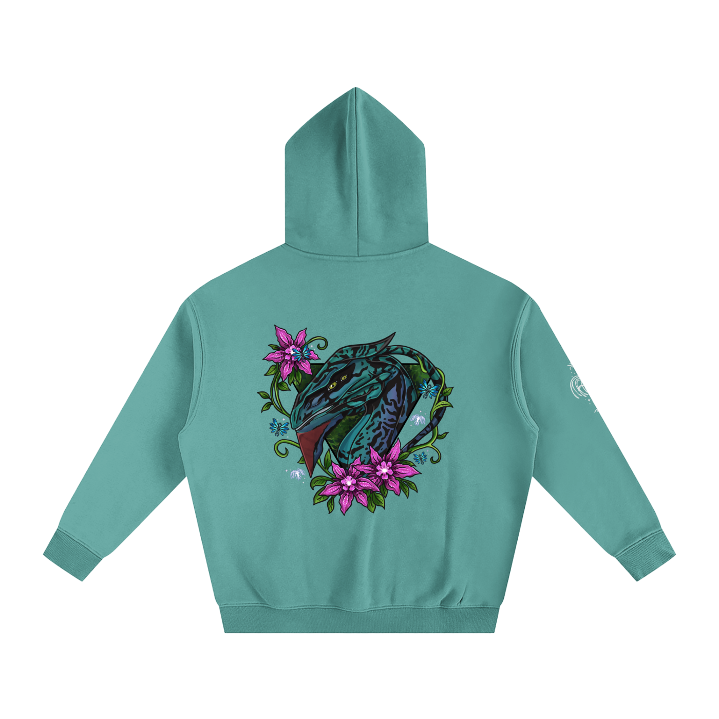 Spirit of the banshee - ( pink ) - oversized fleece hoodie