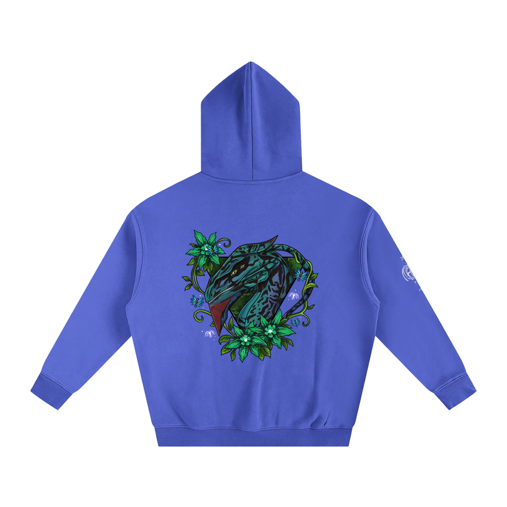 Spirit of the banshee - ( green ) - oversized fleece hoodie