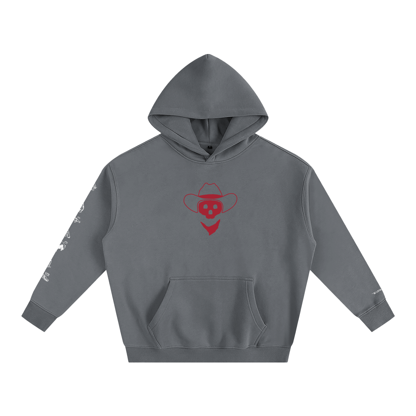 Forever Outlawed - coloured ( Darker ) Oversize Fleeced Hoodie
