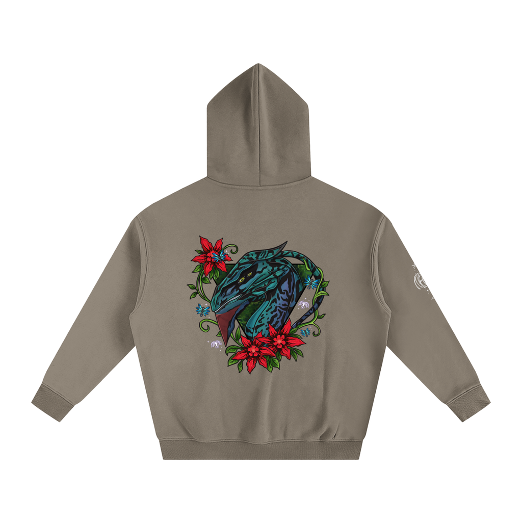 Spirit of the banshee - ( red ) - oversized fleece hoodie