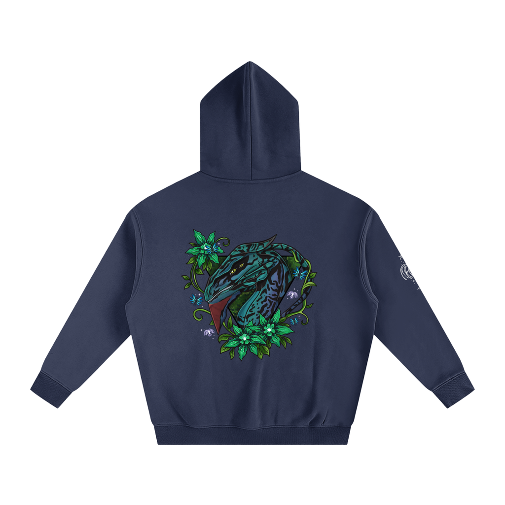 Spirit of the banshee - ( green ) - oversized fleece hoodie