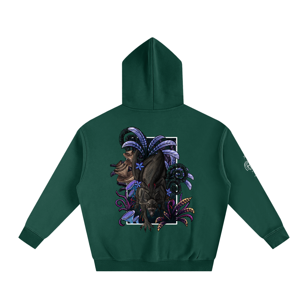 Echo Of The First Beast  - Darker Colours ) Oversized Fleece Hoodie