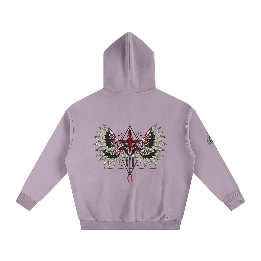 Beast Within The Shadows - Lighter Colours ) Oversized Fleece Hoodie