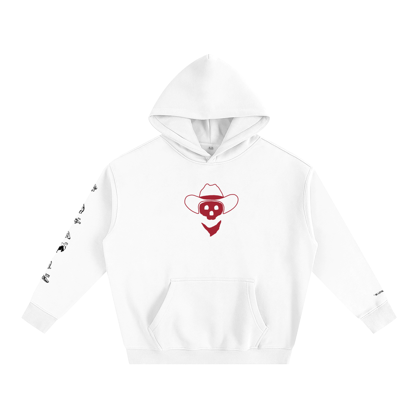 Forever Outlawed - B&W ( Lighter ) Oversize Fleeced Hoodie