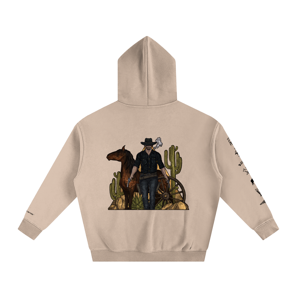 Forever Outlawed - coloured ( lighter ) Oversize Fleeced Hoodie