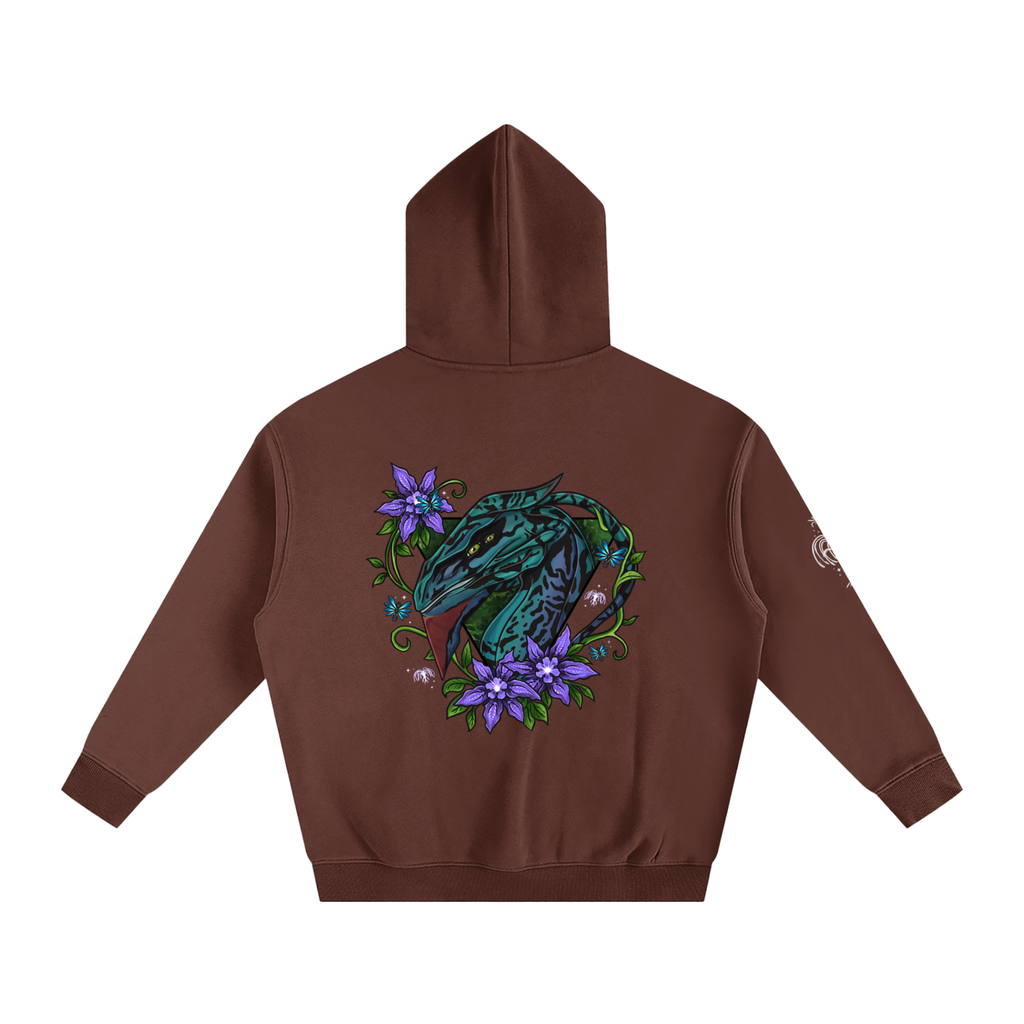 Spirit of the banshee - ( purple ) - oversized fleece hoodie