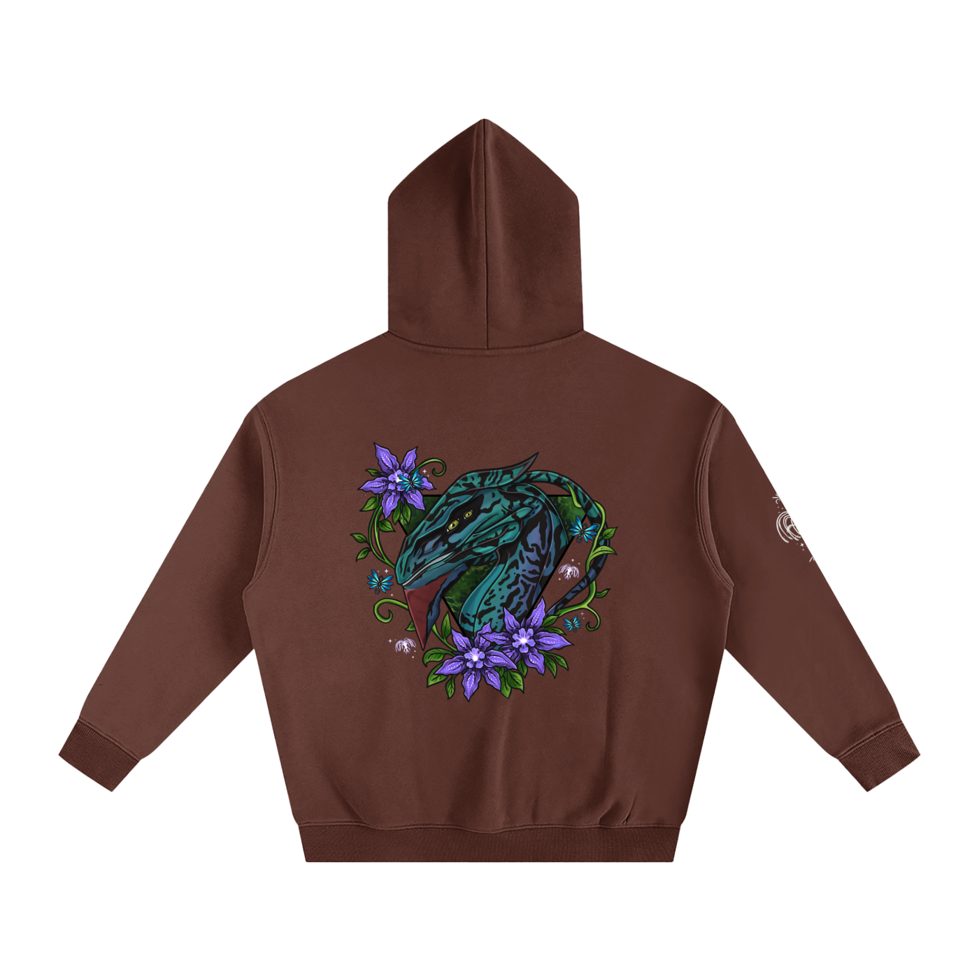 Spirit of the banshee - ( purple ) - oversized fleece hoodie