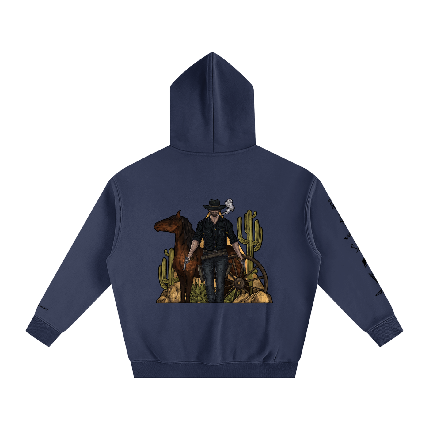 Forever Outlawed - coloured ( lighter ) Oversize Fleeced Hoodie