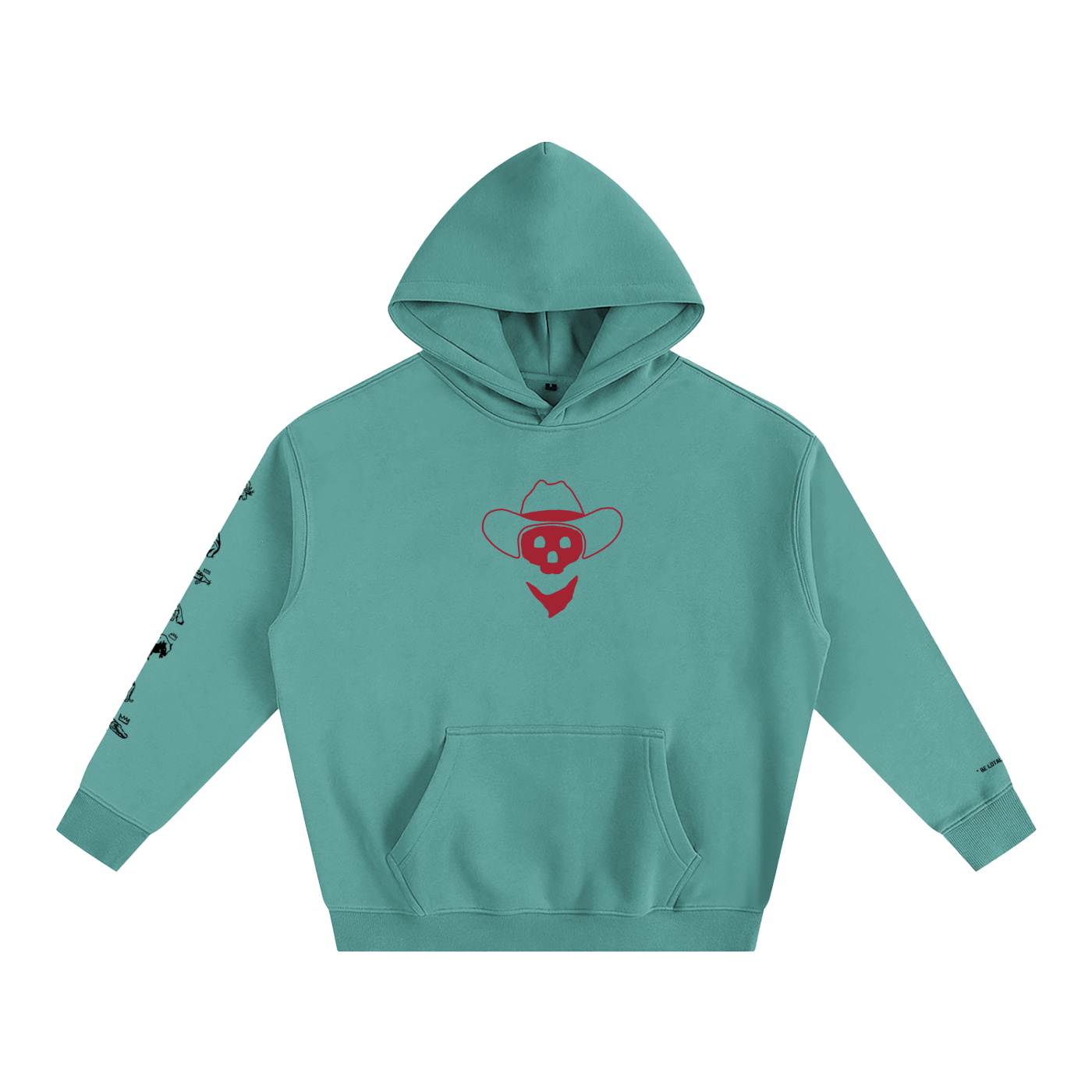 Forever Outlawed - coloured ( lighter ) Oversize Fleeced Hoodie